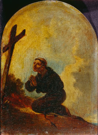 Friar in Prayer by Francis Bourgeois